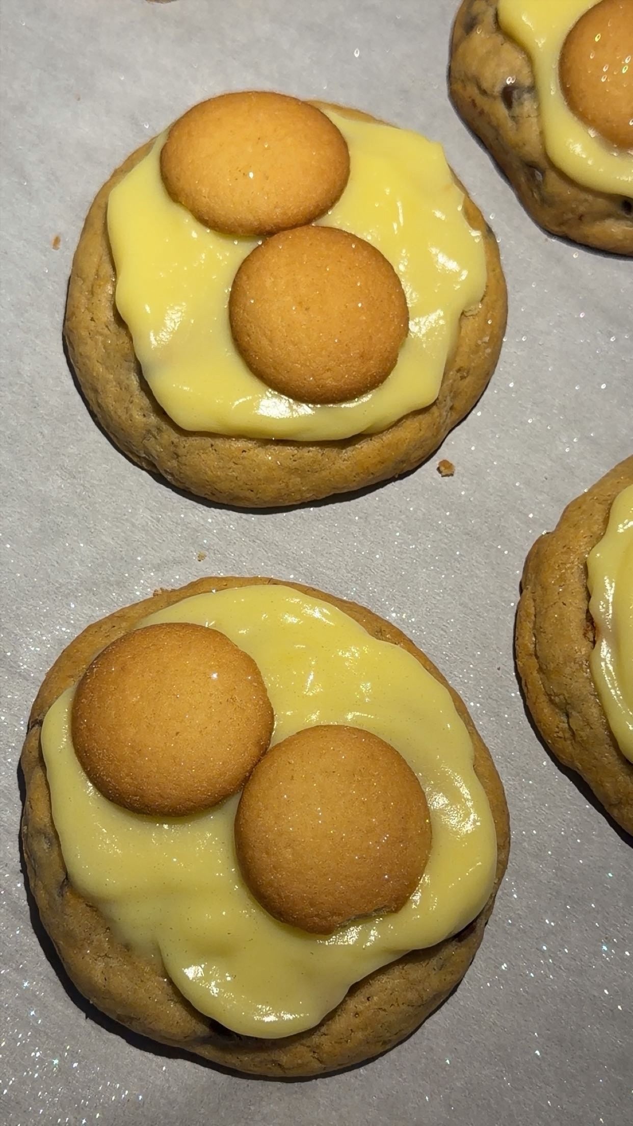 Chocolate chip Banana pudding cookie