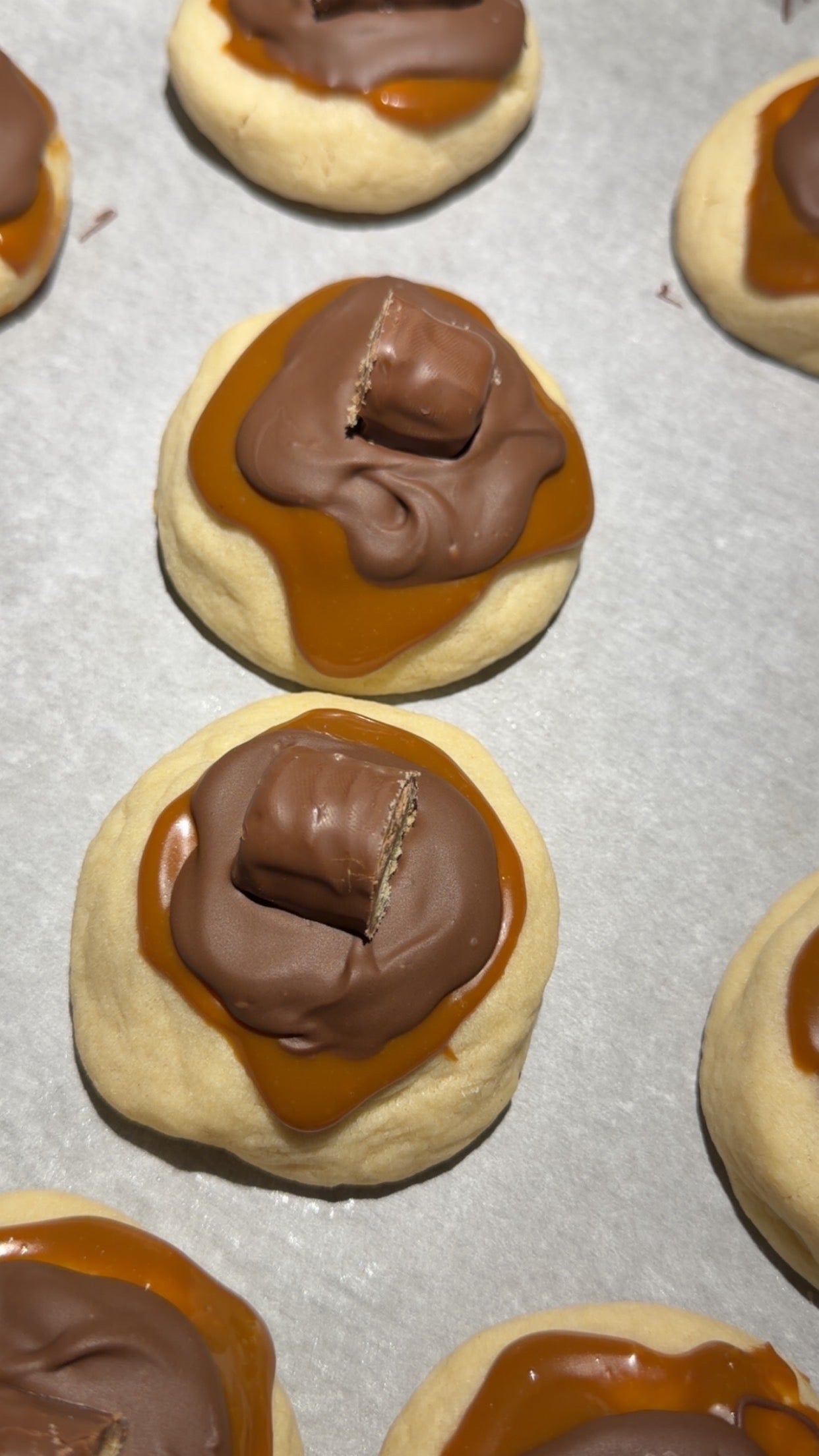 Caramel Chocolate Twix sugar cookie