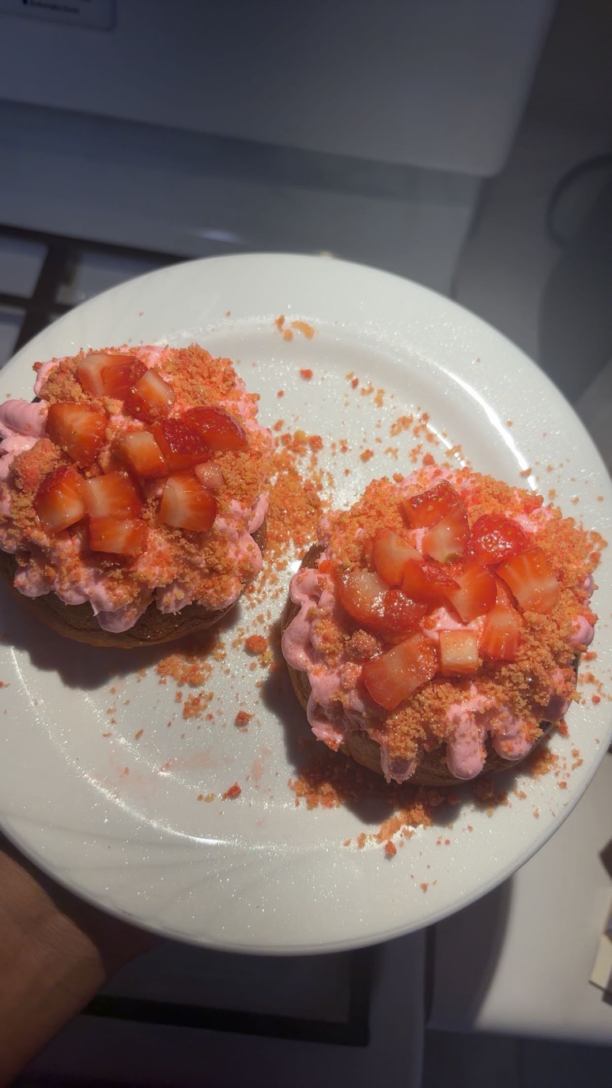 Strawberry Crunch Bundt Cake