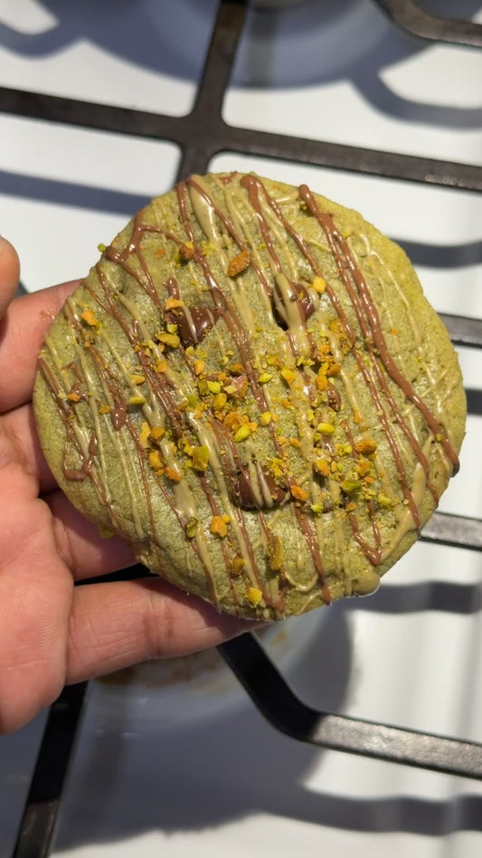 Chocolate chip Pistachio Butter cookies